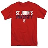 St. John's University Official Stacked Unisex Adult T Shirt,St. John's University, Large
