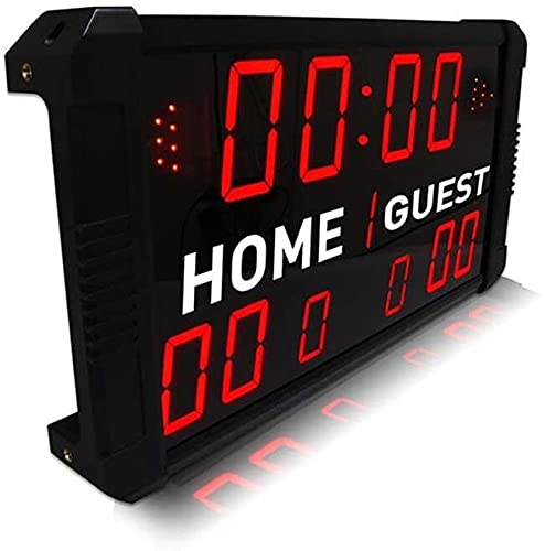 Yuegoo Gym Timer Led Indoor Professional 12/24/30 Seconds Shooting Scoreboard Electronic Digital Watch For Basketball, Baseball/Rugby/Tennis (Color: Black, Size: 47.5X 25.5 X 5.5Cm) Scoreboard #TOP1