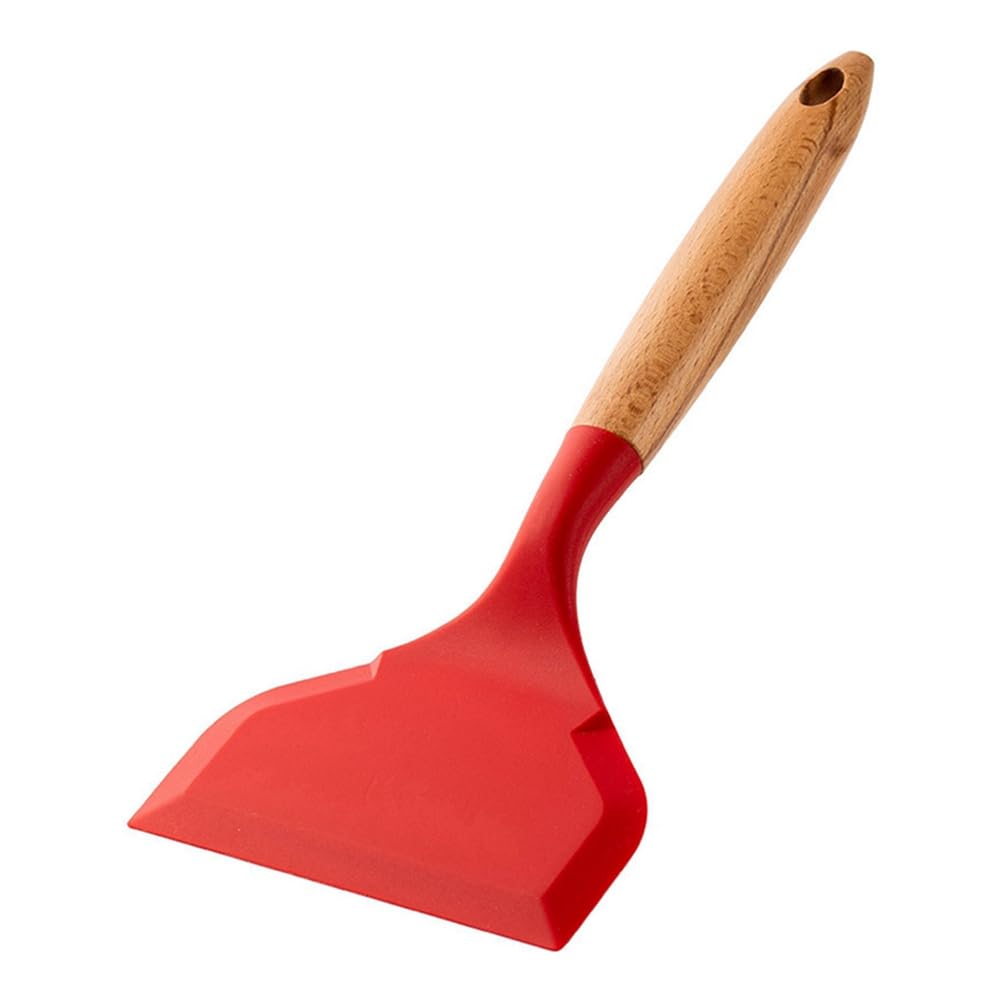 CTRLZS Non-Stick Kitchen Wide Scraper Pizza Cooking Tools Silicone Spatula Cooking Utensils Shovel Spatula Kitchenware A