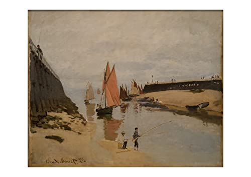 Claude Monet Le port de Trouville grand format affiche impression d'art sans cadre maison