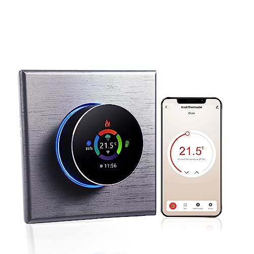 Decdeal Termostato Intelligente WiFi Regolatore di Temperatura Controllo Pulsante Programmabile