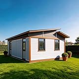 Lifespan - Casa pequeña prefabricada de 50 años – Casa contenedor expandible de lujo de 20 pies con cocina y baño | Hogar modular duradero permanente | Contenedores Casas Prefabricadas para ADU