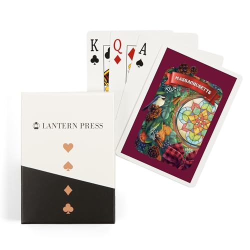 Lantern Press Naipes Poker Massachusetts Puerta Navidad