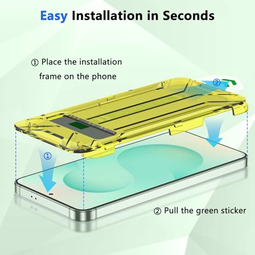 Fotbor for Samsung Galaxy S25 Plus 28° Privacy Screen Protector with [3s Installation Frame], Case Friendly 9H+ Tempered Glass 2Pack by Fotbor - Used condition - Image 6