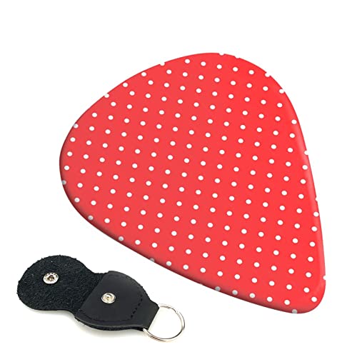 Ensemble de 6 médiators de guitare à pois rouges et blancs pour guitare acoustique, guitare électrique, basse, ukulélé… - Les Beatles, Paul McCartney, John Lennon, RIngo Starr, George Harrison Ensemble de 6 médiators de guitare à pois rouges et blancs pour guitare acoustique, guitare électrique, basse, ukulélé…