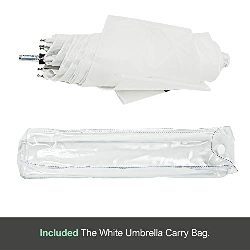 Ls Limo Studio Limostudio AGG3098 / AGG3099 Limostudio [2 Pack] 33 Inch 3-Fold Ultra Compact Professional Photography Photo Video Studio Lighting Flash Translucent White Soft Umbrella thumb #4