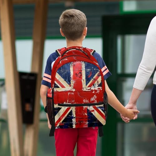Cartables vintage Union Jack grand sac à dos ado trousse scolaire et voyage - 6
