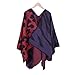 Women Imitation Cashmere Autumn and Winter Warmth All-match Patterns Shawl Dual Purpose Scarf (Color : E Size : 145 * 130cm) (C 145 * 130cm)