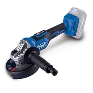 Scheppach Akku Winkelschleifer BC-AG125-X | SchleifscheibenØ 125mm | Drehzahl 2500‒10000 min-1 in 6 Stufen | mit Softstart & Überlastschutz | 20V-IXES-Serie | 10 Jahre Garantie | Ohne Akku & Ladegerät