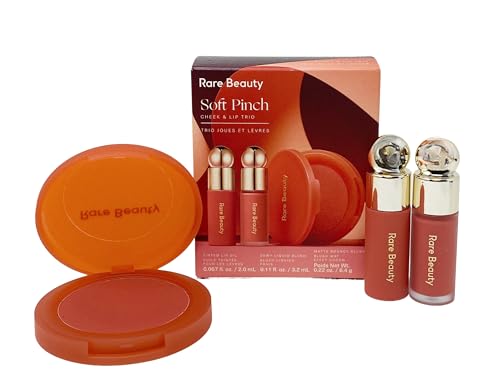 Rare Beauty Soft Pinch Cheek & Lip Trio - Matte Blush, Mini Liquid Blush and Mini Tinted Lip Oil