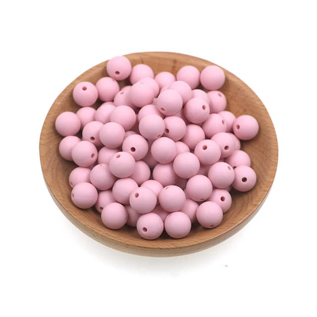 101 Perline Tonde In Silicone Da 15 Mm, Colore Vino Rosso, Foro 2 Mm, Senza BPA, Per Creare Portachiavi, Collane, Bracciali, Penne Fai Da Te, Accessori DIY - 5