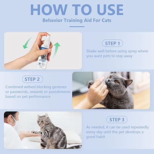 Pdtxcls CAT REPELLENT-1 Spray Deterrent, Cat Repellent Spray, Effective Cat Scratch Furniture Protector-Stay Away From Restricted Areas-For Pet Behavior Training-Indoor And Outdoor Use thumb #3