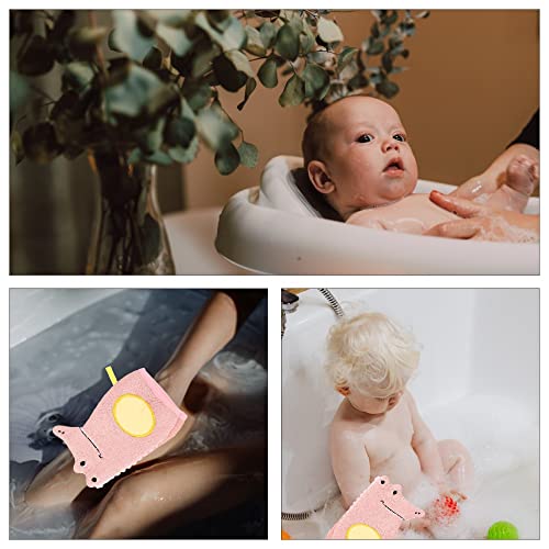 Image of 2 Pcs Kids Bath Mitts Creative Crocodile Shower Gloves Cartoon Wash Mitts for Child Bathing