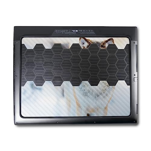 Image of MightySkins Carbon Fiber Skin Compatible with Alienware M18 R1 (2023) Full Wrap Kit - Alpha Wolf | Protective, Durable Textured Carbon Fiber Finish | Easy to Apply & Change Styles | Made in The USA