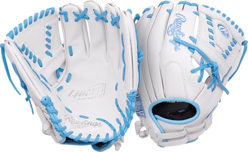 Rawlings | Liberty Advanced Series SOFBALL Glove | 12' | Right Hand Throw | White/Columbia Blue