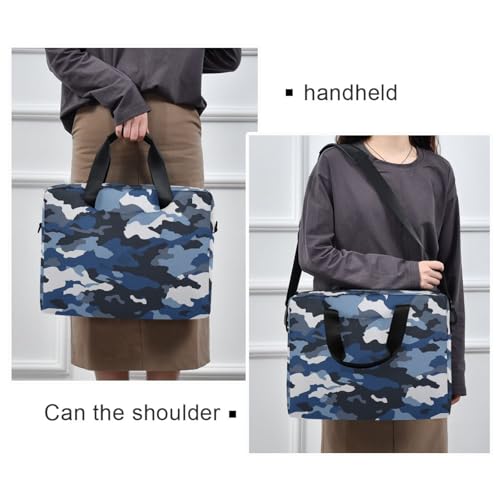 Funda Bandolera para Portátil 15.6" Azul Camuflado miniatura 2