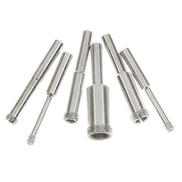Juego de 6 brocas sierra con recubrimiento de diamante miniatura 4