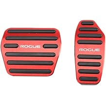 XITER with Rogue Logo Pieces/Set No Drilling Aluminium Alloy Gas Accelerator Pedal Covers Non Slip Brake Foot Pedal Pads for Nissan 2014-2025 2026 Rogue,2017-2022 Rogue Sport AccessoriesRed