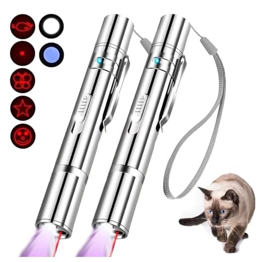 Cat Toys for Indoor Cats Kitten Pointer Toys pack of 3, Cat Pointer Toy for Indoor Tease Cats Pointer Toy Playing Training Chaser Interactive Pet Dogs Indoor Cats Kitten Light Pointer Toys