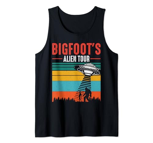 La gira alienígena de Bigfoot Vintage Camiseta sin Mangas