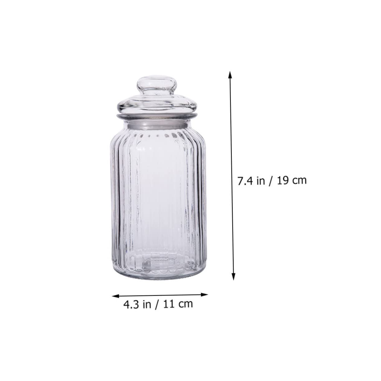 Große Einmachgläser aus Glas, Luftdicht Verschlossen zur Vorratshaltung | Vorratsdosen mit Deckel Luftdicht Glas, 2 Stück, zur Aufbewahrung von Lebensmitteln und Müsli