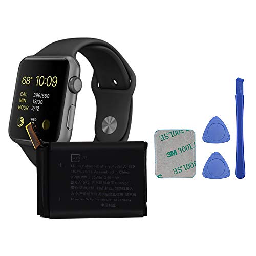 E-YIIVIIL A1579 Replacement Battery Compatible with Apple A1554 42mm (1st Generation) iWatch Smart Watch with Toolkit E-YIIVIIL A1579 Replacement Battery Compatible with Apple A1554 42mm (1st Generation) iWatch Smart Watch with Toolkit