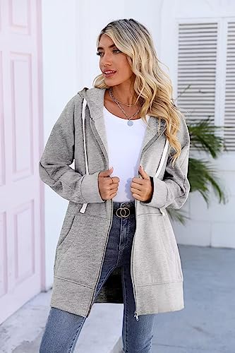 Robe décontractée à capuche avec poche kangourou et coupe oversize confortable - 3