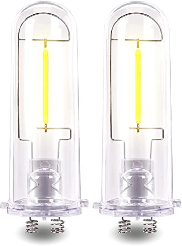 LED Lights Bulb,3000k LED Edison Bulb,20 Lumen Warm White,CRI90, 360Â° Beam Angle,Non-Dimmable, Equivalent LED Light Bulbs for Solar Wall Lantern (2pack)