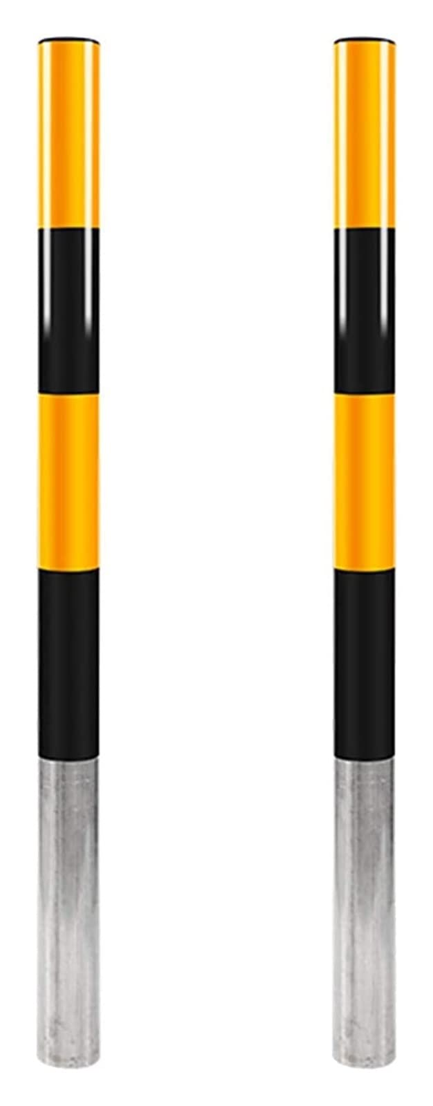 WDSOPK Driveway Safety Bollards, Safety Barrier Bollard for Traffic-Sensitive Area, 2pcs Steel Pipe Galvanized Traffic Cones Strong and Durable Parking Barriers