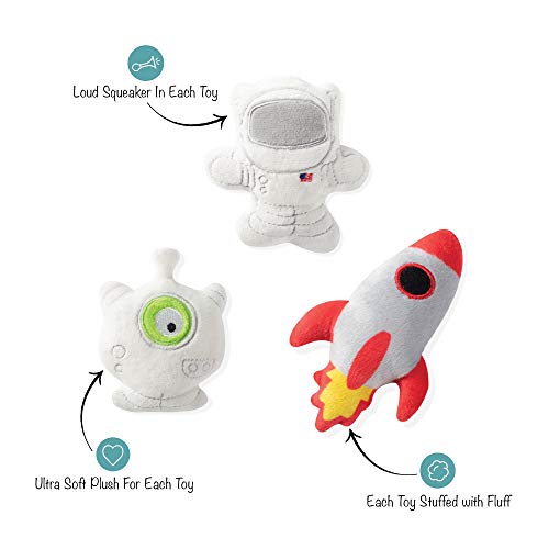 Fringe Studio Pet Toy, Small Dog Toy Set, Space Themed, 3 Pieces (289405) #TOP1