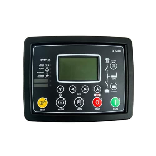 Flaroey Generador D500 Panel de Control AutomáTico de Falla de Red/Piezas de Repuesto del Controlador AMF D500 MK2