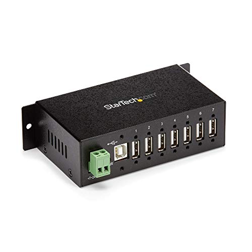 StarTech.com Mountable Rugged Industrial 7 Port USB Hub