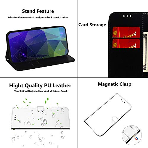 Miagon zrcadlový efekt náprsní taška pouzdro pro Samsung Galaxy A31, štíhlý PU kůže Flip Make-up ochranné pouzdro Standing Wallet Case Cover, stříbro