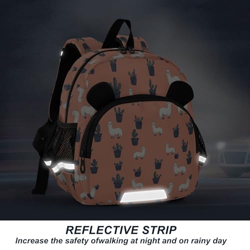 Cute Alpaca Toddler Backpack for Girls Boys,Preschool Kindergarten Backpack,Cute Kids Backpacks for Girls B04040534