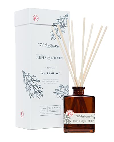 U. S. Apothecary Juniper & Geranium Scent Reed Diffuser Kit