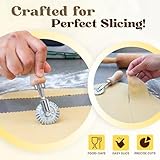 AIRBAKING - 5 Pcs Pasta Maker Set, Ravioli Stamp Maker Cutter Set, Pasta Roller, Dumpling Maker, Samosa Maker, Cookie Mould, Shaped Cutters for Pasta, Noodles, Empanadas, Spaetzle with Wooden Handle - Image 6