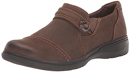 Clarks Clarks Brown's Carleigh Pearl Loafer, Taupe Nubuck, 8.5 Medium US