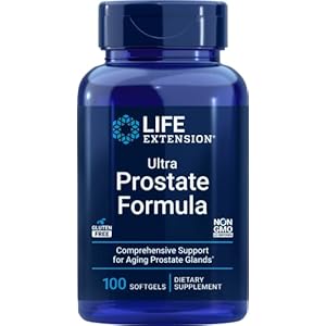 Life Extension Ultra Prostate Formula, 100 Softgels, Natural Supplement for Men