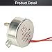 Fielect Synchronous Motor AC 12V 5-6RPM Turntable Motor CW/CCW Direction 4W TYC-50 Double Flat Tapping Shaft