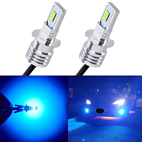 Antline Super Bright H3 LED Bulb Ice Blue Newest Version 3570 CSP-Chips LED Fog Lights DRL Replacement (Pack of 2)
