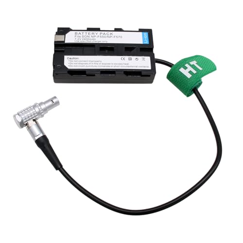 Adaptador de corriente NP-F HangTon de 2 pines para solucionar cortes de energía en Atomos