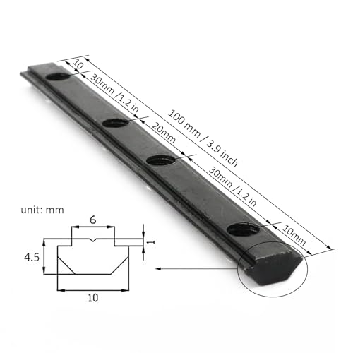 Image of 10Pcs 2020 Aluminum Extrusion T Slot Corner Bracket Extruded Hardware Straight Line Connector with Screw for 20 Series Black 20 /20 80 20 2040 T V Slot Aluminum Profile Length Fasteners