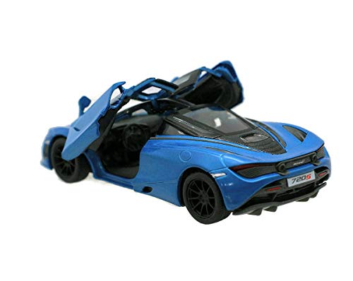 Kinsmart Mclaren 720S Blue 1:36 Diecast Model Toy Car Collectible Hobby Super Sport Car Collection #TOP2