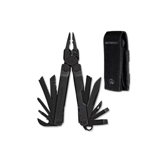 Leatherman Supertool 300 - Navaja multiusos de alicates (funda incluida), color negro