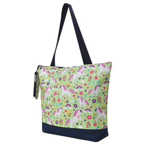 Image of NGIL Medium Top Zipper Closure Canvas Tote Bag with Attached Matching Coin Purse For Moms and Nurses