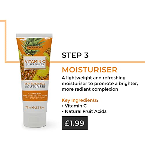 Creightons Vitamin C Superfruits Skin Radiance Moisturiser (75 ml) - Formulated with Vitamin C, Natural Fruit Acids and Enzymes for Brighter Looking Skin - Image 6