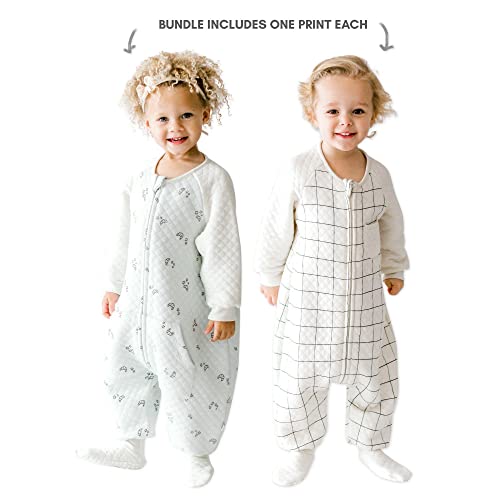 Tealbee Dreamsie Bundle 2T-3T 0.8 Tog: Get 2 Toddler Sleep Bags With Feet For Walkers #TOP1
