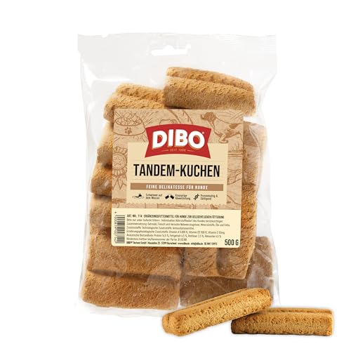 DIBO Tandem-Kuchen, 500g-Beutel, Backwaren als gesunde, natürliche Ernährung für Hunde von DIBO, Hundefutter, Barf, B.A.R.F., Leckerli, Hundekekse