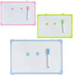 Quadro Branco Lousa 30x20cm Magnético Com Caneta e Apagador (Azul)