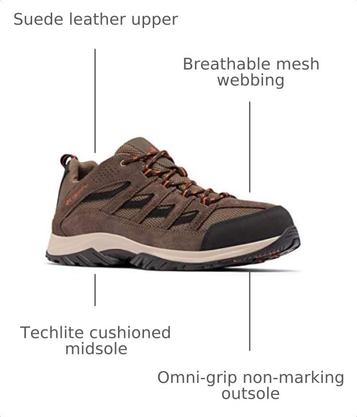 Image of Columbia Men's Crestwood Hiking Boots | High Traction, Lightweight, Breathable, Wide Fit Available